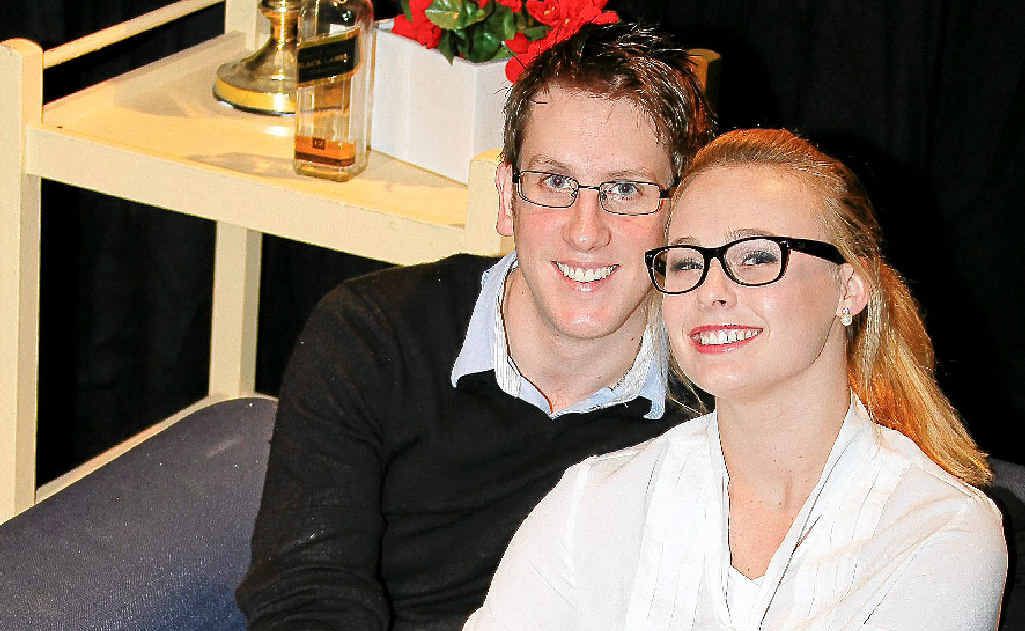 Actress Kate Perry, with co-star Nathan Hynes, is set to appear in Three Angry Brides. Actress Kate Perry, with co-star Nathan Hynes, is set to appear in Three Angry Brides.